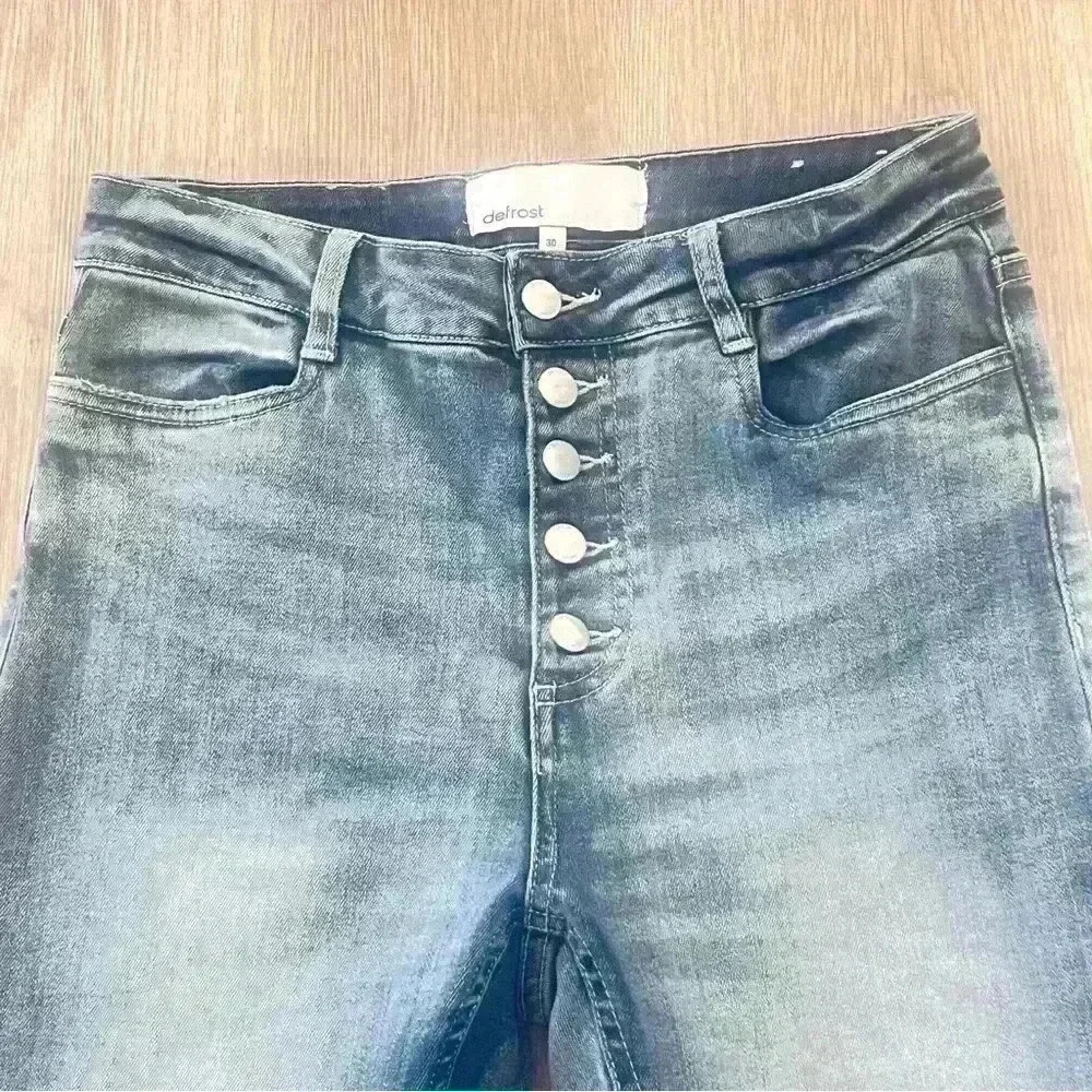 DEFROST BLUE JEAN HIGH RISE  WAIST SKINNY LEG SIZE 30